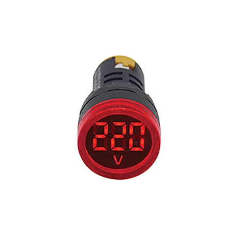 Gwest 6501 22Mm Kırmızı 24V-450V Voltmetre - 1