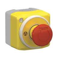 Schneider Electric XALK178W3B140E Harmony Xald Xalk Control Station Plastic Yellow Lid 1 Emergency Stop Ø40 Turn To Release İlluminated Ring White/Red Fixed 1No 1Nc 24V Ac/Dc - 1