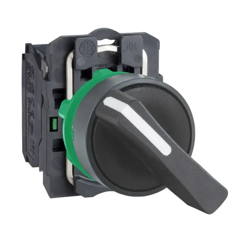 Schneider Electric XB5AJ21 Harmony XB5 Uzun Mandal Buton Ø22 2 Konumlu Sabit 1 NA Siyah - 1