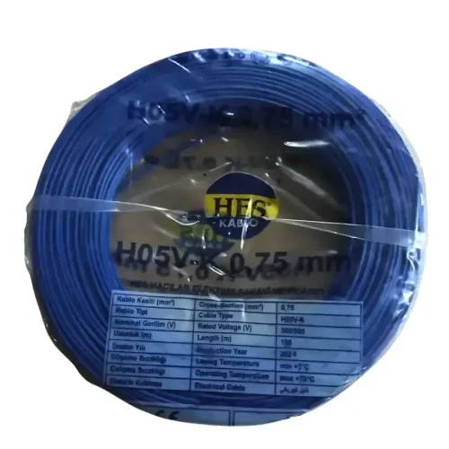 Hes H05V-K 1X0,75 mm² Mavi Renk NYAF Kablo - 1