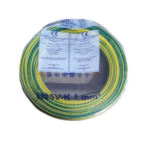 Hes H05V-K 1X1 mm² Sarı-Yeşil Renk NYAF Kablo - 3
