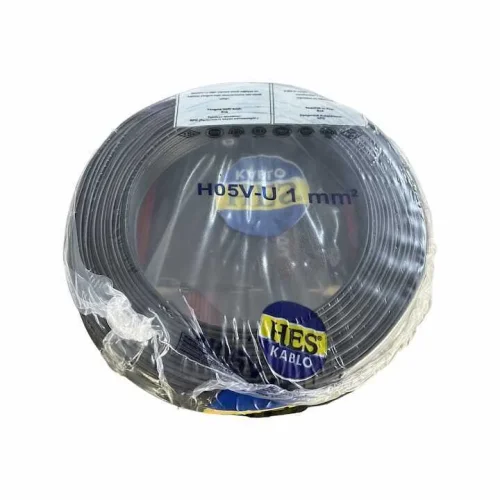 Hes H05V-U 1X1 mm² Siyah Renk NYA Kablo - 1