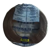 Hes H07V-K 1X0,75 mm² Kahve Renk NYAF Kablo 