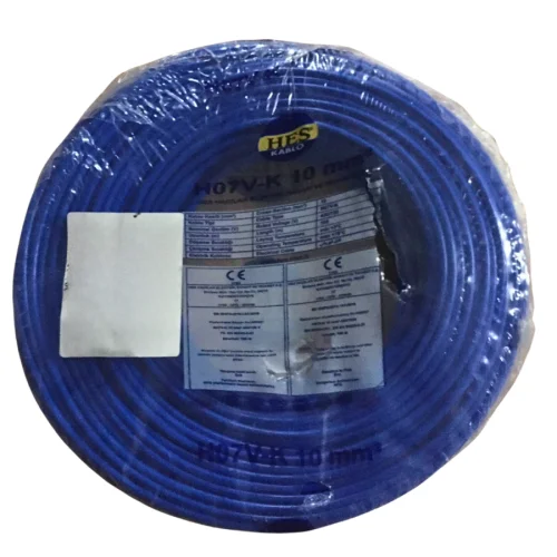 Hes H07V-K 1X10 mm² Mavi Renk NYAF Kablo - 1