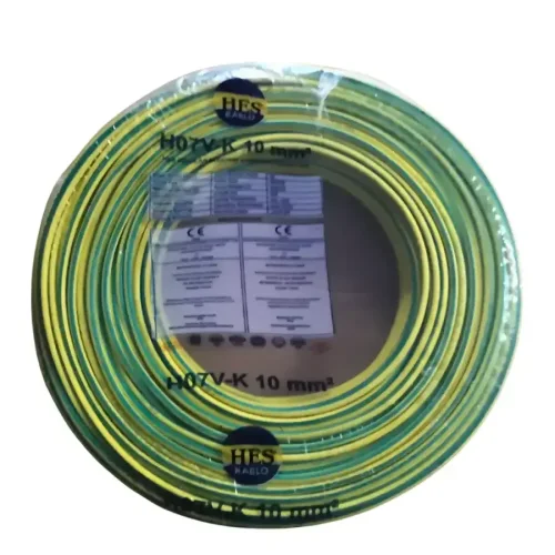 Hes H07V-K 1X10 mm² Sarı-Yeşil Renk NYAF Kablo - 1