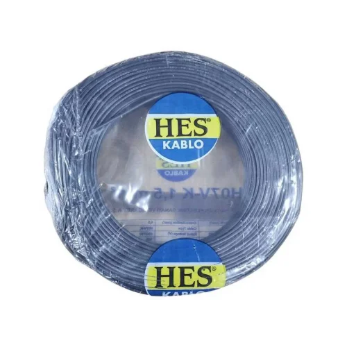 Hes H07V-K 1X1,5 mm² Siyah Renk NYAF Kablo - 3