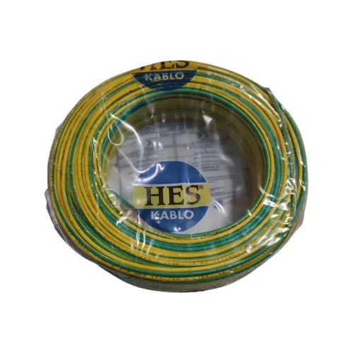 Hes H07V-K 1X2,5 mm² Sarı-Yeşil Renk NYAF Kablo - 3