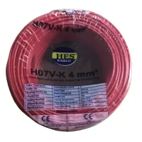 Hes H07V-K 1X4 mm² Kırmızı Renk NYAF Kablo 