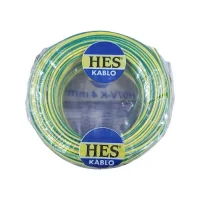Hes H07V-K 1X4 mm² Sarı-Yeşil Renk NYAF Kablo - 1