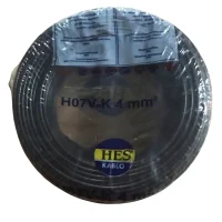Hes H07V-K 1X4 mm² Siyah Renk NYAF Kablo 