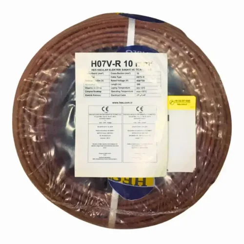 Hes H07V-R 1X10 mm² Kahve Renk NYA Kablo - 1