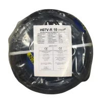 Hes H07V-R 1X10 mm² Siyah Renk NYA Kablo 