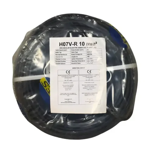 Hes H07V-R 1X10 mm² Siyah Renk NYA Kablo - 1