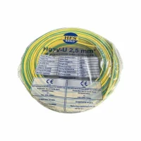 Hes H07V-U 1X2,5 mm² Sarı-Yeşil Renk NYA Kablo 