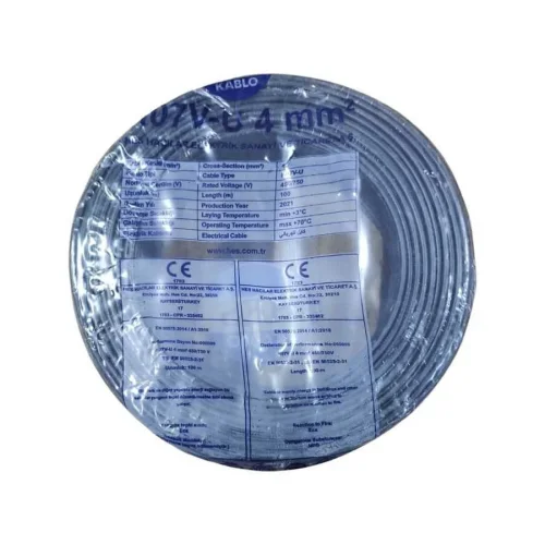 Hes H07V-U 1X4 mm² Siyah Renk NYA Kablo - 1