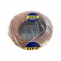 Hes H07V-U 1X6 mm² Kahve Renk NYA Kablo 