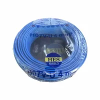 Hes H07V-U 1X6 mm² Mavi Renk NYA Kablo 