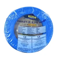 HES H07Z1-K 0,75 mm² Mavi Renk NYAF Halogen Free Kablo 