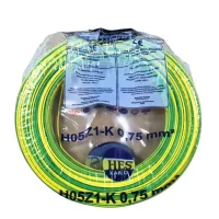 HES H07Z1-K 0,75 mm² Sarı-Yeşil Renk NYAF Halogen Free Kablo 