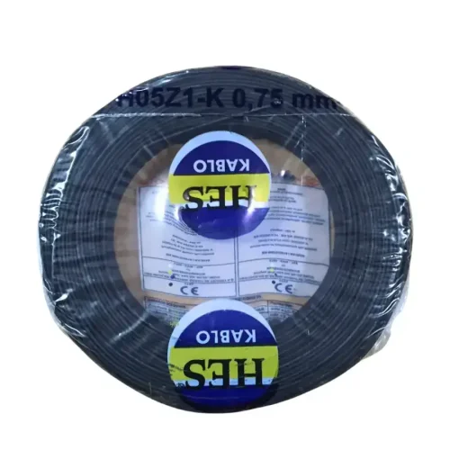 HES H07Z1-K 0,75 mm² Siyah Renk NYAF Halogen Free Kablo - 1