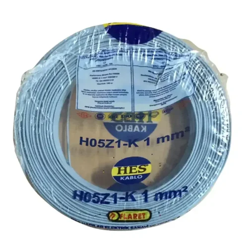 HES H07Z1-K 1 mm² Gri Renk NYAF Halogen Free Kablo - 1