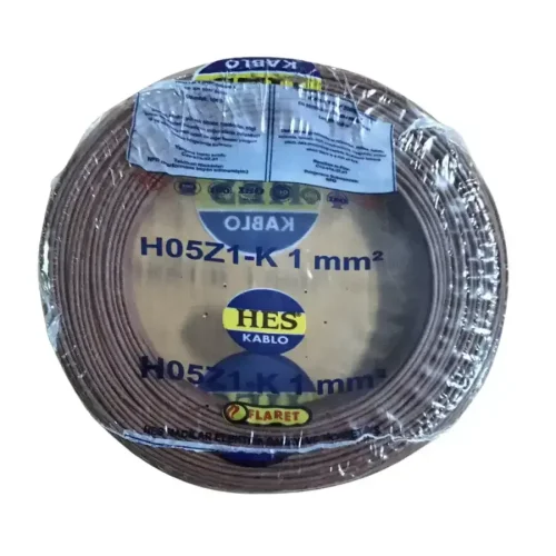 HES H07Z1-K 1 mm² Kahve Renk NYAF Halogen Free Kablo - 1