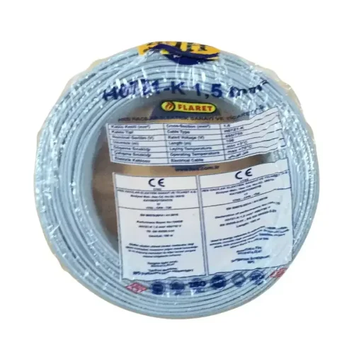 HES H07Z1-K 1,5 mm² Gri Renk NYAF Halogen Free Kablo - 1