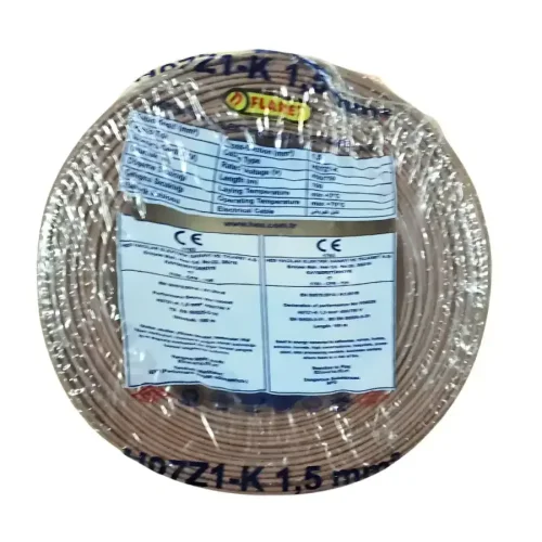 HES H07Z1-K 1,5 mm² Kahve Renk NYAF Halogen Free Kablo - 1