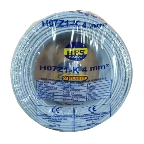 HES H07Z1-K 4 mm² Nyaf Kablo Gri Halojen Free H07Z1-K - 1