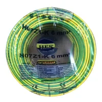 HES H07Z1-K 6mm² Sarı-Yeşil Renk NYAF Halogen Free Kablo 