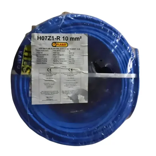 HES H07Z1-R 10 mm² Mavi NYA Halogen Free Kablo - 1