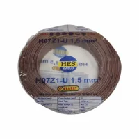 HES H07Z1-U 1,5 mm² Kahve Renk NYA Halogen Free Kablo 