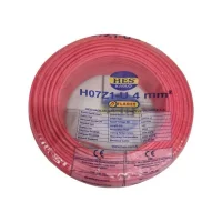HES H07Z1-U 4 mm² Kırmızı NYA Halogen Free Kablo 