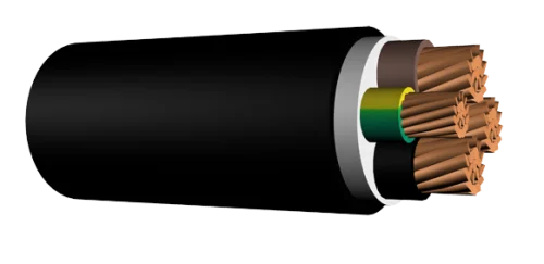 Hes NYY 3X50+25 mm² Yeraltı Kablosu - ( Bakır ) - 1