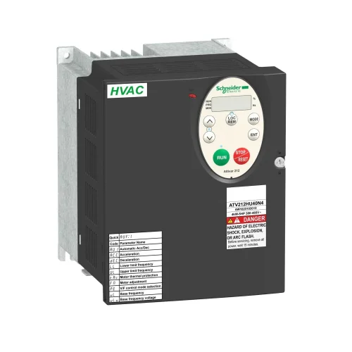 Schneider Electric ATV212HU40N4 Hız Kontrol Cihazı Atv212 4kW 5Hp 480V 3Fz Emc Ip21 - 1