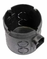 Işıldar 52 000 000 020 1802 Geçmeli Plastik Derin Kasa Kapaksız Buat Siyah - 1