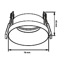 Jüpiter JD644 B Alüminyum 5W Ø70 Mat Beyaz Sabit Spot IP20 - 2
