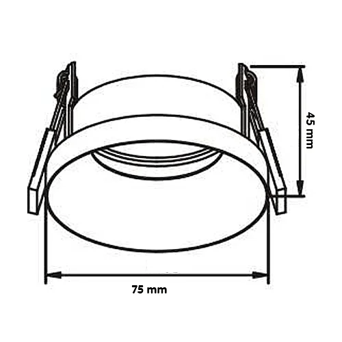 Jüpiter JD644 B Alüminyum 5W Ø70 Mat Beyaz Sabit Spot IP20 - 2