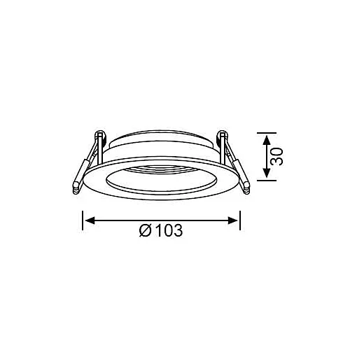 Jüpiter JH638 S Alüminyum Krom 5W Ø90 Siyah Hareketli Spot IP20 - 2