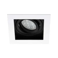 Jüpiter JH639 B Alüminyum 5W 90x90 Beyaz-Siyah Hareketli Spot IP20 - 1