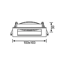 Jüpiter JH639 S Alüminyum 5W 90x90 Siyah Hareketli Spot IP20 - 2