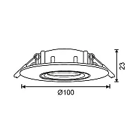 Jüpiter JH651 K Alüminyum 5W Ø75 Saten Nikel Hareketli Spot IP20 - 2