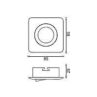 Jüpiter JH697 K Alüminyum 5W Ø75 Krom Hareketli Spot IP20 - 2