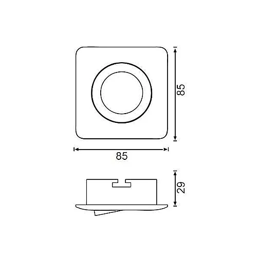 Jüpiter JH697 K Alüminyum 5W Ø75 Krom Hareketli Spot IP20 - 2