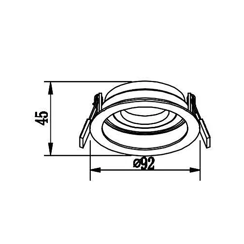 Jüpiter JH838 B Alüminyum 5W Ø85 Beyaz Hareketli Spot IP20 - 2