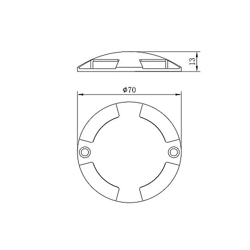 Jüpiter LG923 Alüminyum 1W / 4x25° Ø70x15 LED Deck Armatürü IP67 - 2