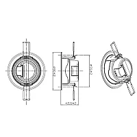 Jüpiter LS458 Plastik 5W Ø75 Beyaz Hareketli Spot IP20 - 2