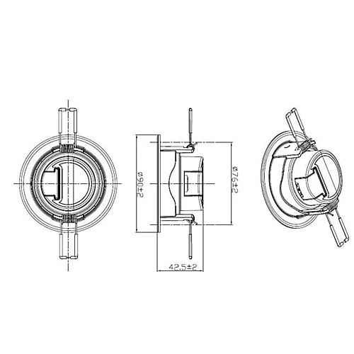Jüpiter LS458 Plastik 5W Ø75 Beyaz Hareketli Spot IP20 - 2
