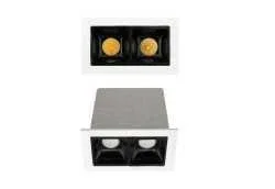 Jüpiter LS484 B Alüminyum Gövde 4W 3000K 252 Lümen Beyaz-Siyah 2’li LED Spot IP20 - 1