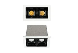 Jüpiter LS484 B Alüminyum Gövde 4W 3000K 252 Lümen Beyaz-Siyah 2’li LED Spot IP20 - 2